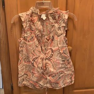 Ann Taylor Loft cotton sleeveless top